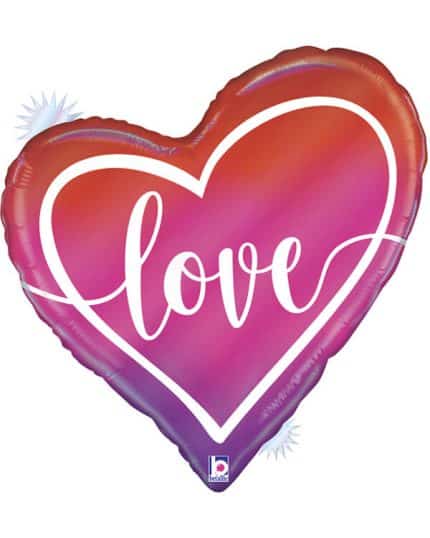 Сердце Любовь Голография 89 см